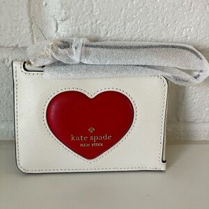 Kate Spade Red Heart Wristlet (NWT)